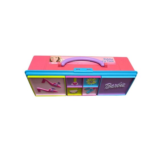 Vintage Barbie Petite Accessory Case By Tara Toy Corp With Mini Shoes And Access - Picture 1 of 8